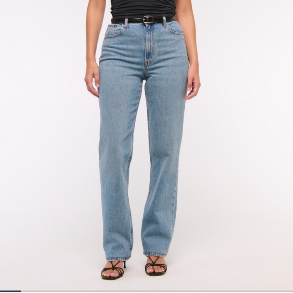 Curve Love Abercrombie Ultra High Rise 90s Straight Jean